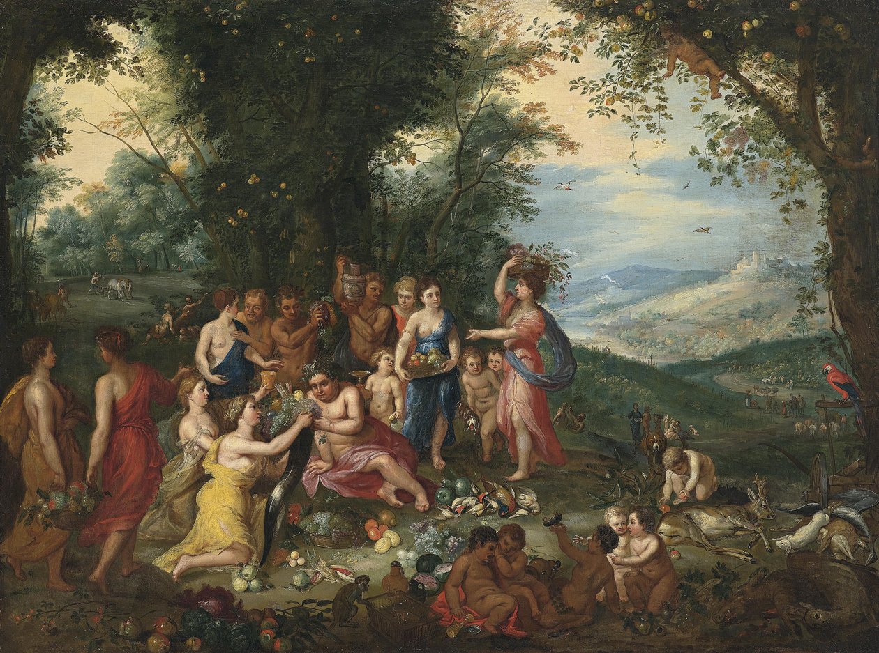 Alegoria jesieni. autorstwa Workshop of Jan Brueghel the Elder