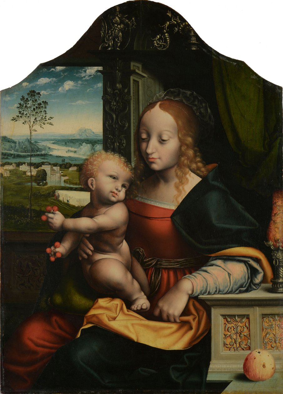 Madoona z dzieckiem autorstwa Workshop of Joos van Cleve