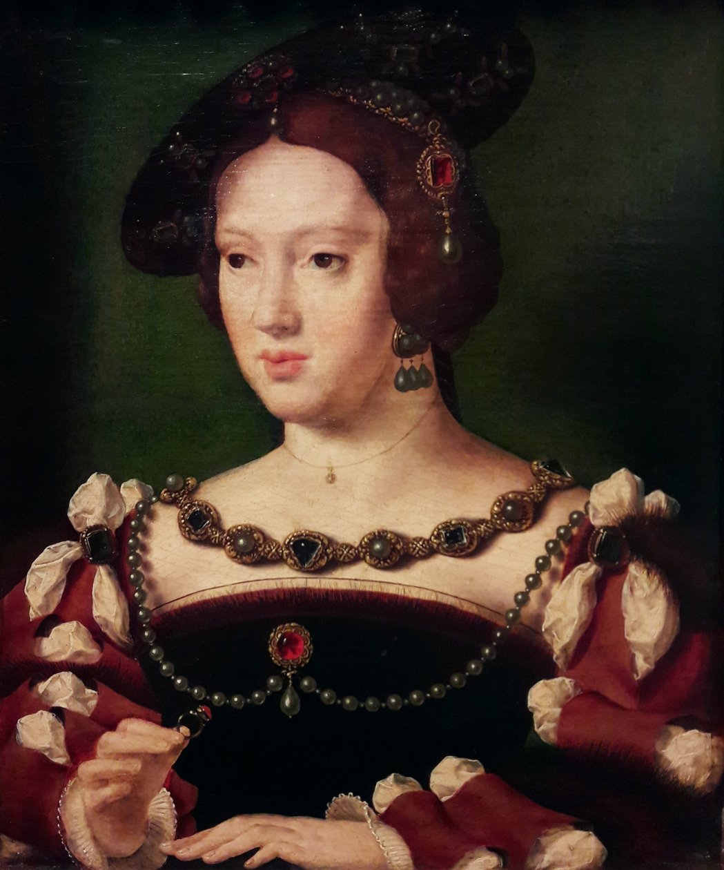 Portret Eleonory Austriackiej, królowej Francji (1498-1558) autorstwa Workshop of Joos van Cleve
