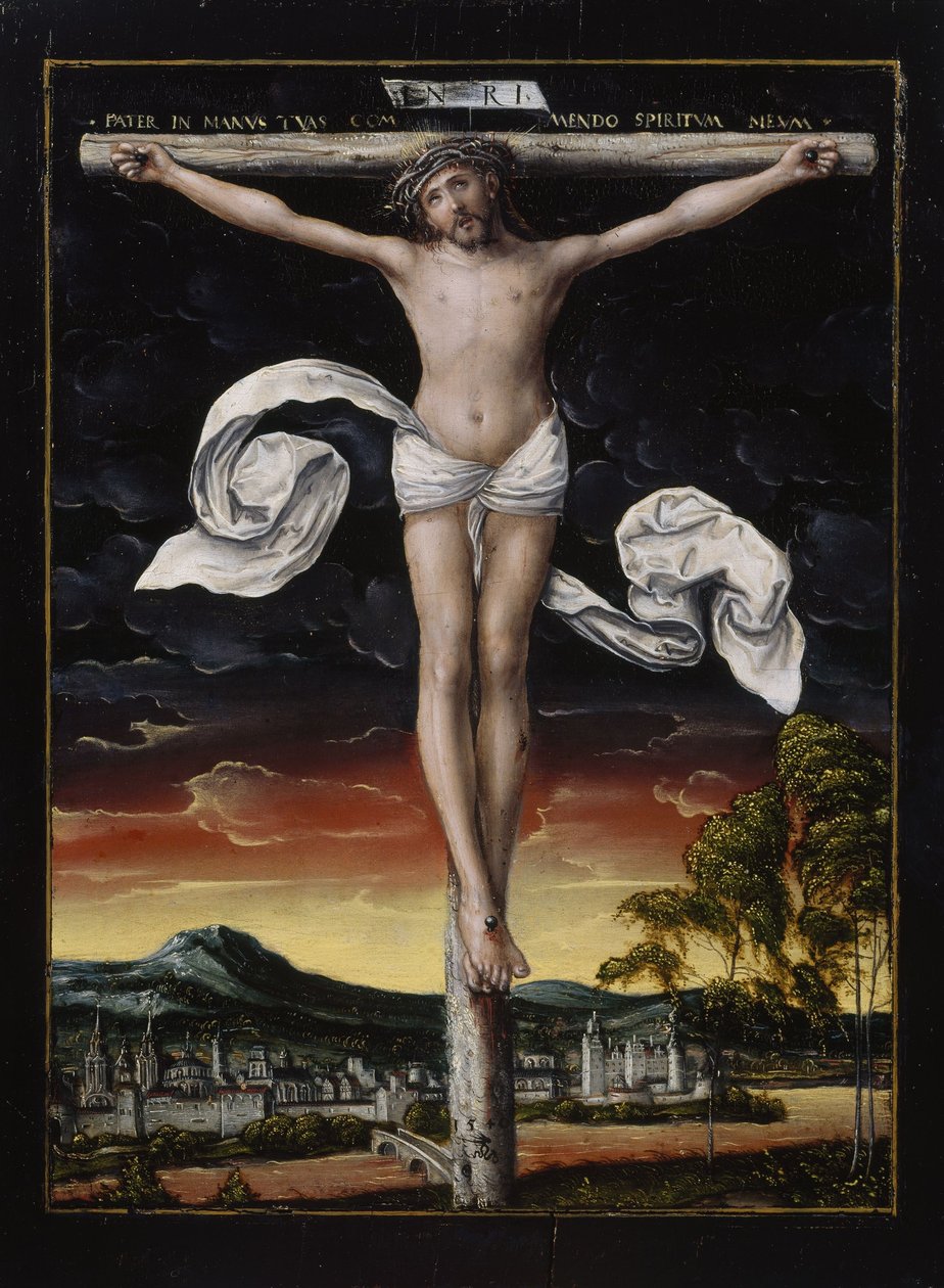Chrystus na krzyżu autorstwa workshop of Lucas Cranach the Elder