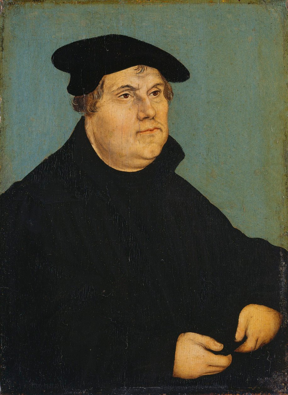 Niemiecki: Bildnis Martin Luthers Portret Marcina Lutra autorstwa workshop of Lucas Cranach the Elder