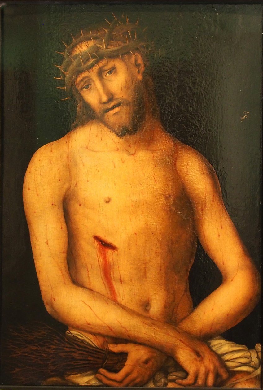 Der Schmerzensmann Chrystus jako człowiek boleści autorstwa workshop of Lucas Cranach the Elder