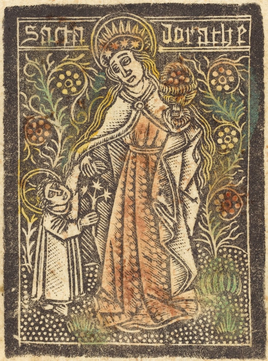 Święta Dorota autorstwa Workshop of Master of the Aachen Madonna