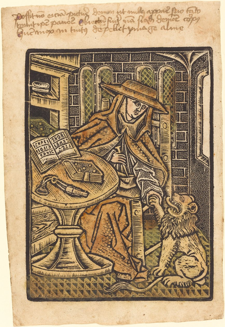 Święty Hieronim autorstwa Workshop of Master of the Aachen Madonna