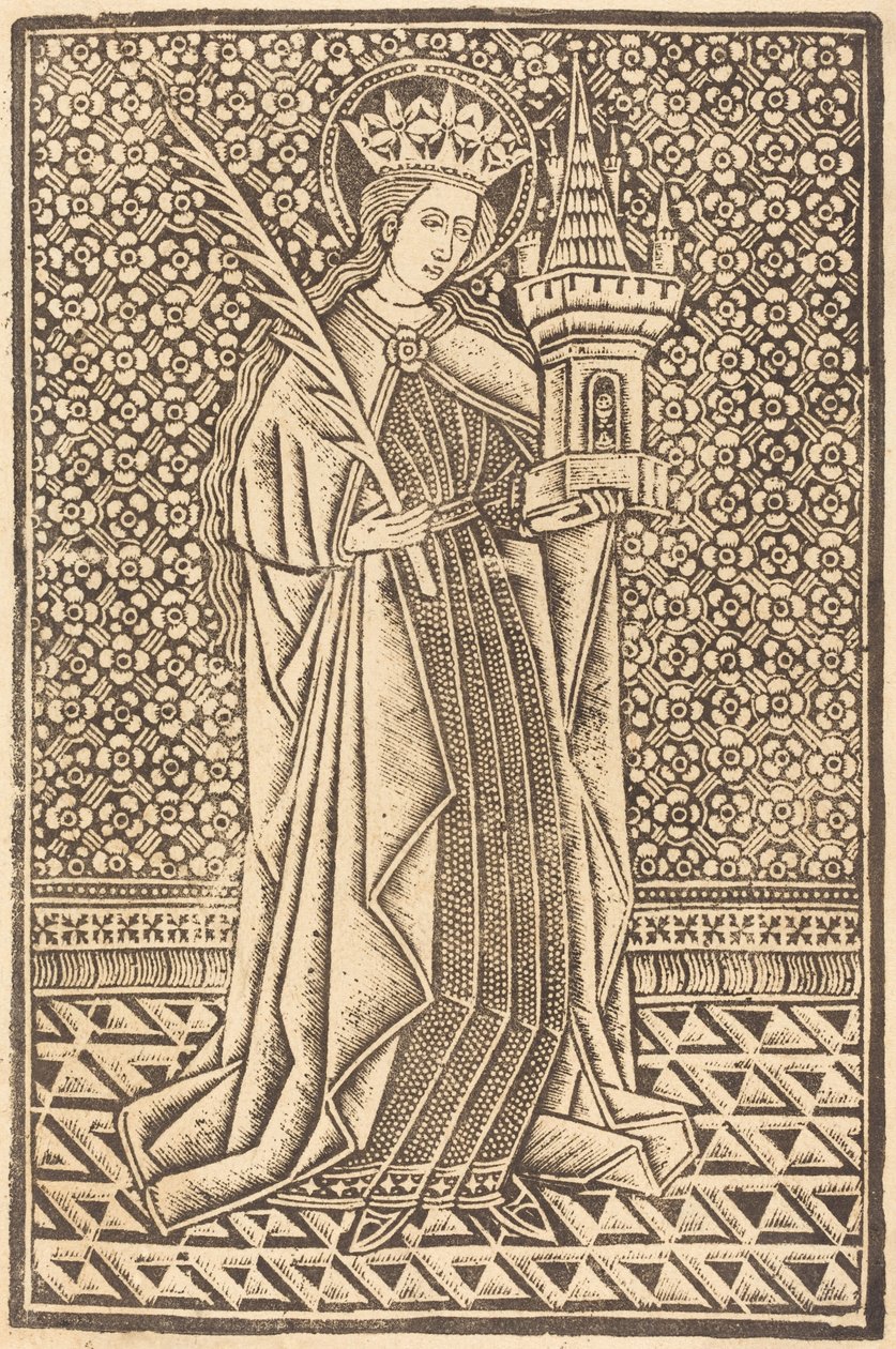 Św. Barbara autorstwa Workshop of Master of the Cologne Arms