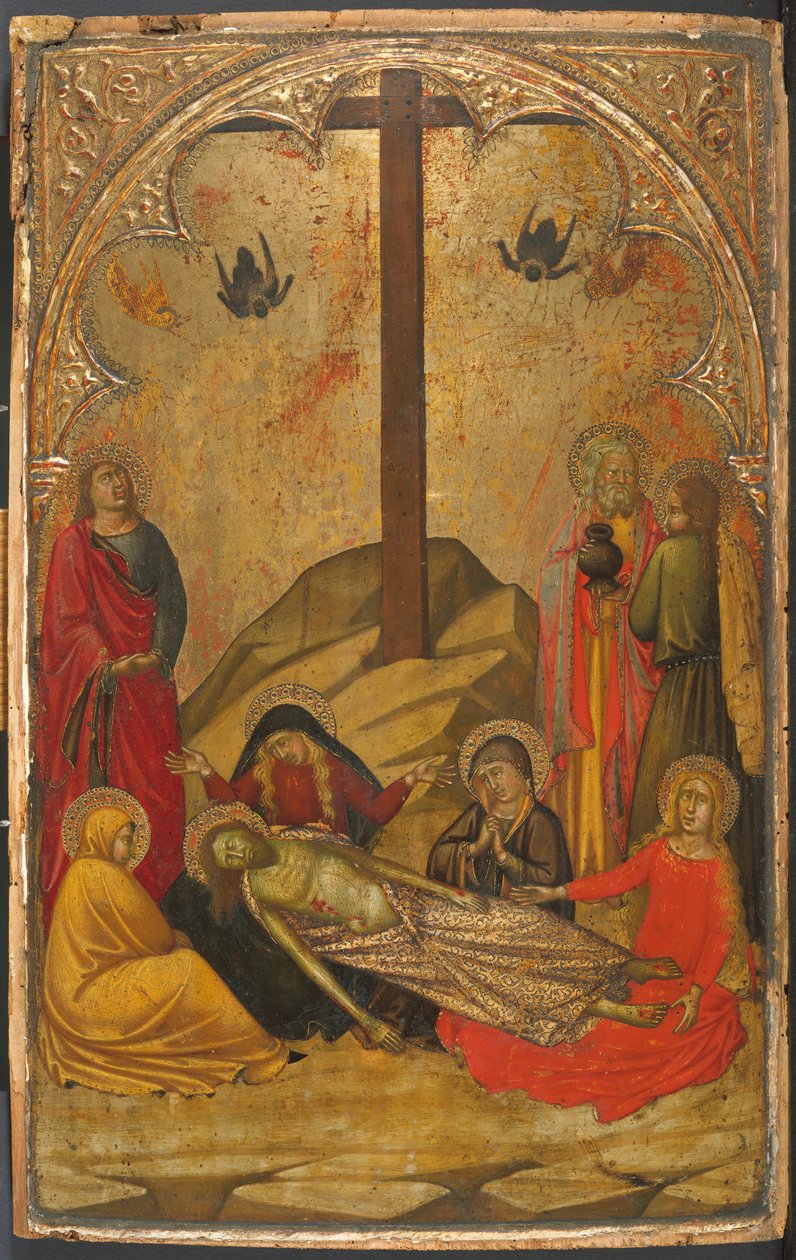 Lamentacja nad zmarłym Chrystusem, 1370-88. autorstwa Workshop of Niccolò di Buonaccorso