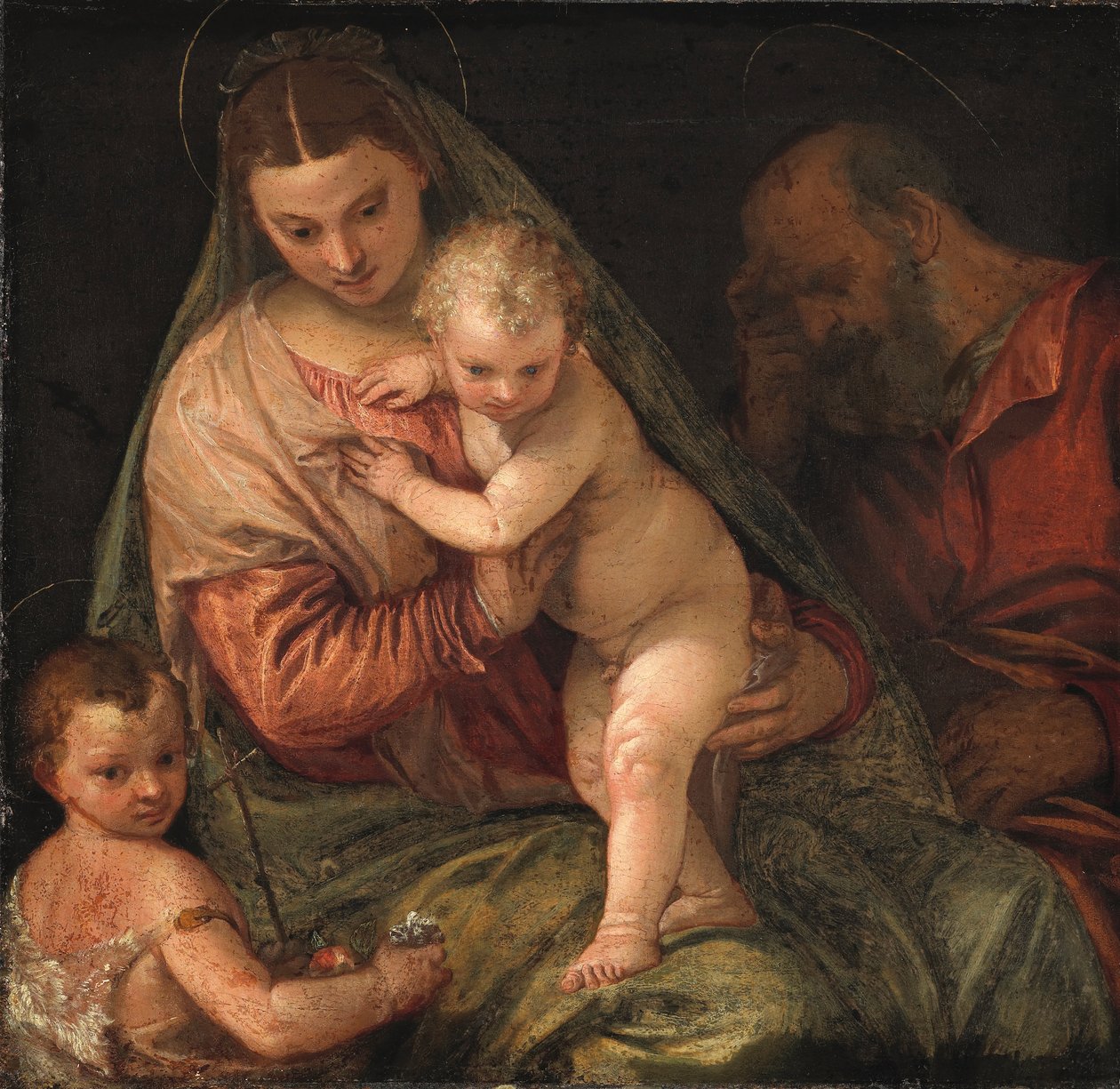 Święta Rodzina z Dzieciątkiem św. Jana Chrzciciela autorstwa Workshop of Paolo Veronese