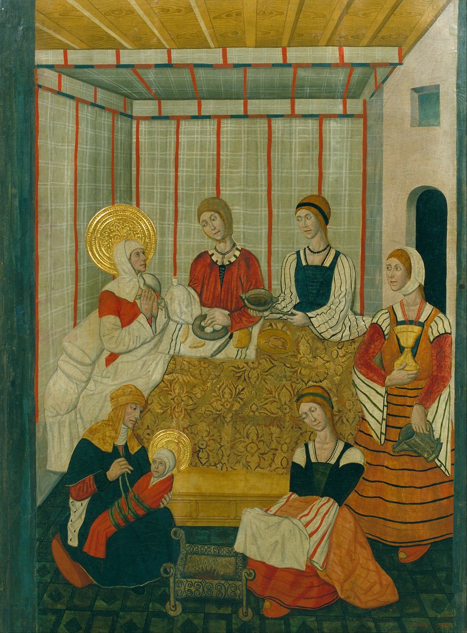 Narodziny Dziewicy autorstwa Workshop of Pedro García de Benabarre