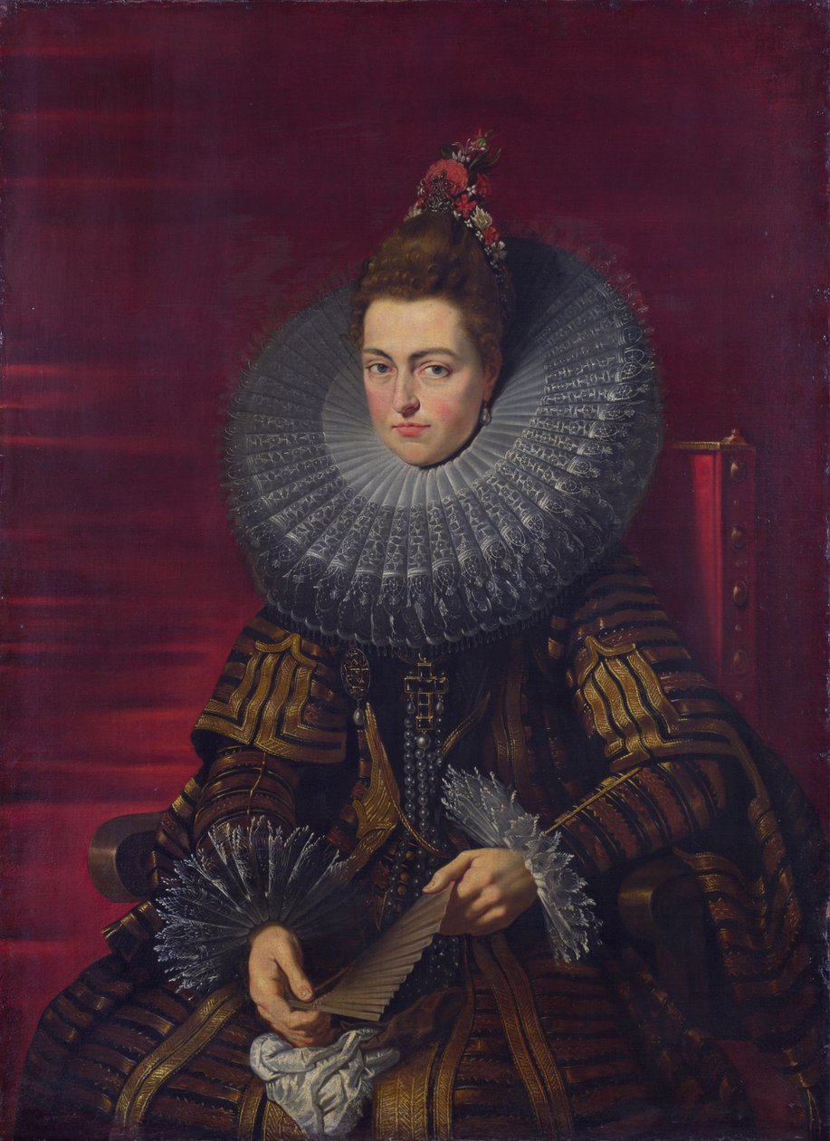 Portret Isabelli Clary Eugenia regentki Holandii autorstwa Workshop of Peter Paul Rubens