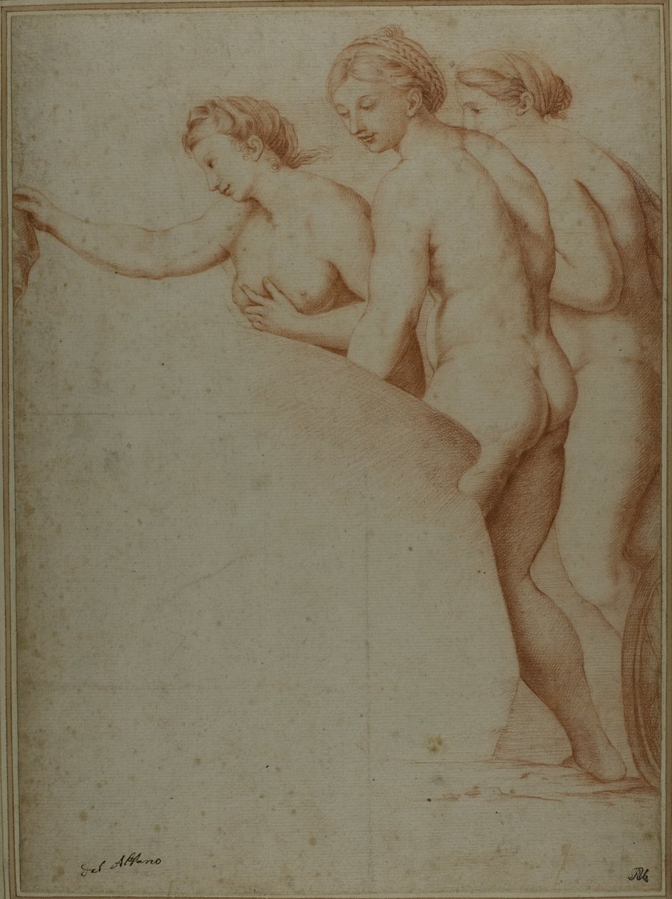 Trzy nagie kobiety autorstwa Workshop of Raphael