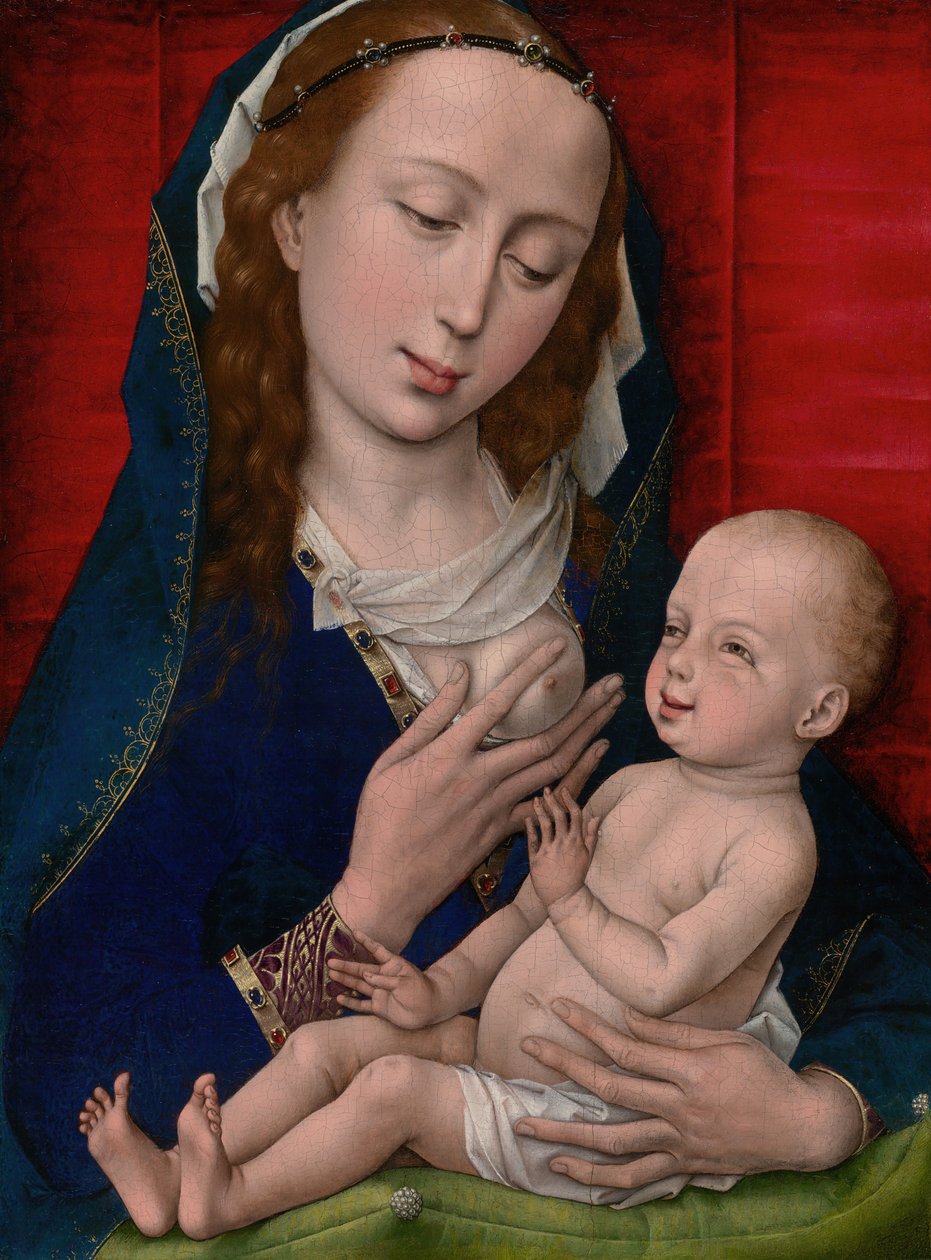 Dziewica z Dzieciątkiem, 146065. autorstwa Workshop of Rogier van der Weyden
