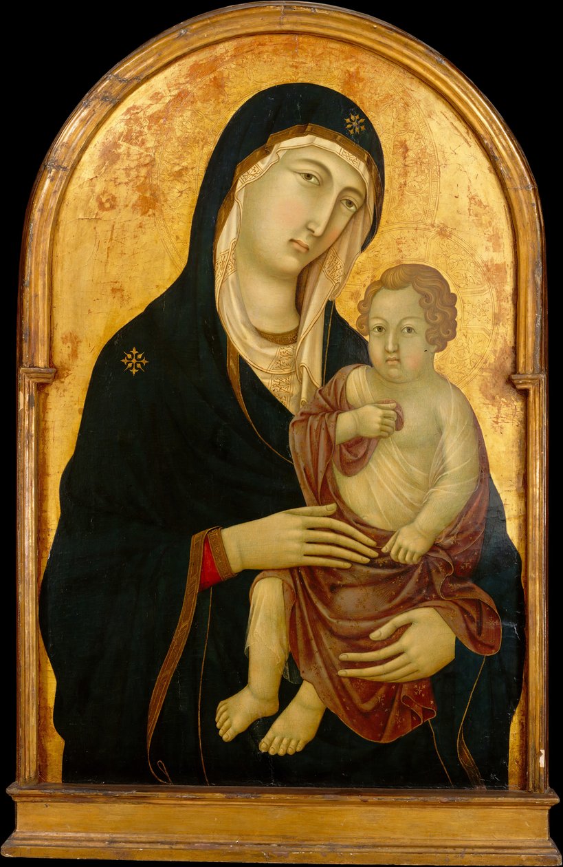 Madonna z Dzieciątkiem, ca. 1325. autorstwa Workshop of Ugolino da Siena