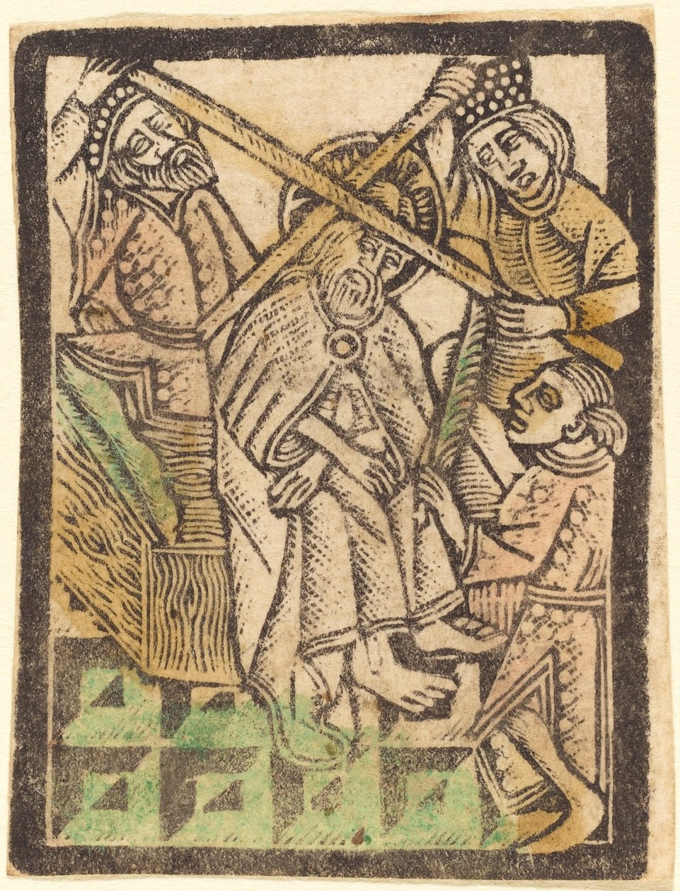 Chrystus ukoronowany cierniem, 14701480. autorstwa Workshop of the Master of the