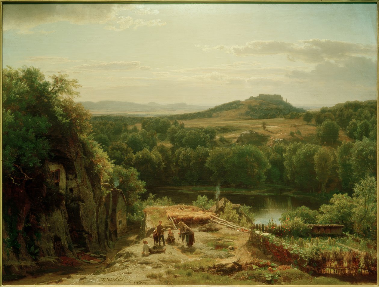 W.Whittredge, Krajobraz w górach Harz autorstwa Worthington Whittredge