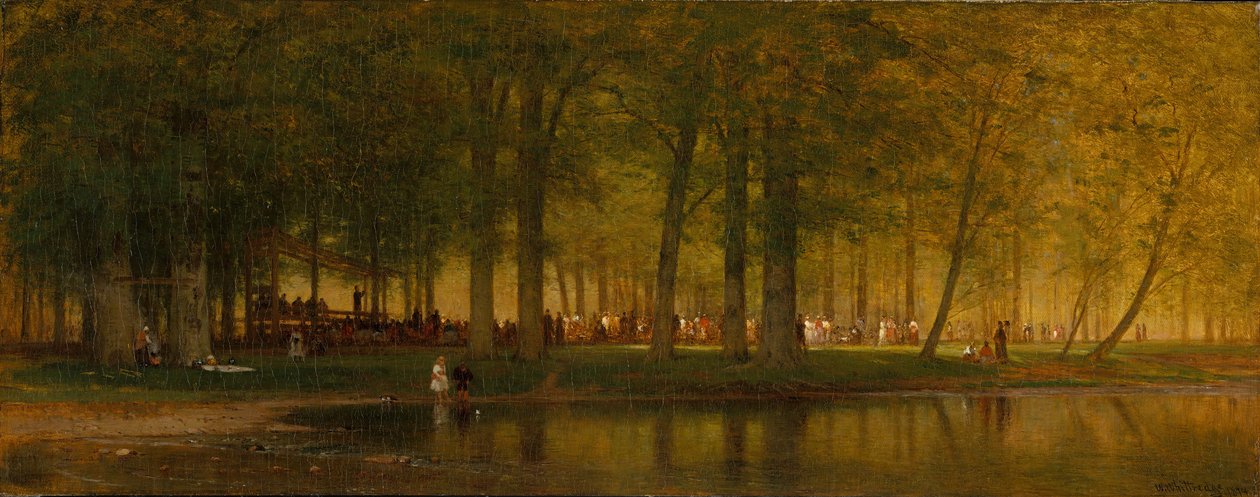 Spotkanie obozowe, 1874. autorstwa Worthington Whittredge