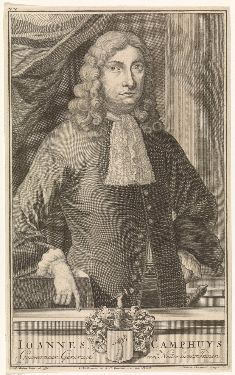 Portret Johannesa Camphuysa, Generalnego Gubernatora Holenderskich Indii Wschodnich autorstwa Wouter Jongman