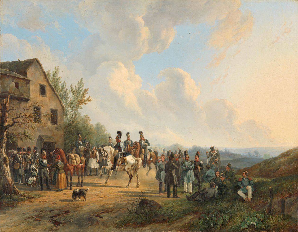 Scena z Kampanii Dziesięciodniowej przeciwko Rewolcie Belgijskiej, sierpień 1831 autorstwa Wouter  Verschuur
