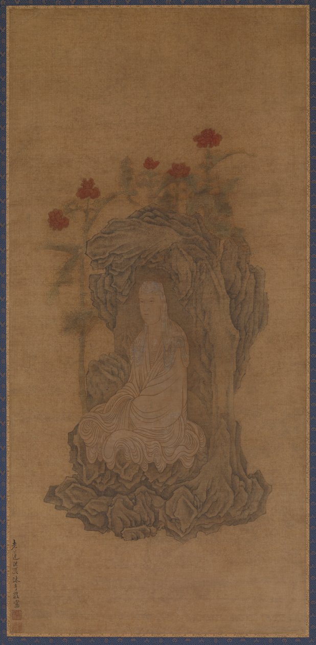 Guanyin w białej szacie, XVII wiek. autorstwa Wu Bin