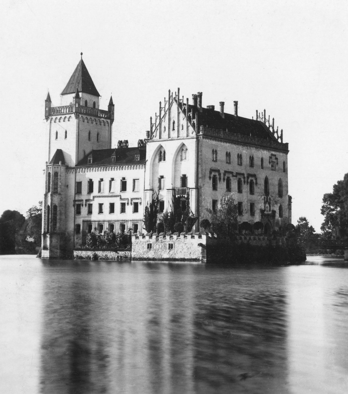 Zamek Anif, Salzburg, Austria, ok. 1900. autorstwa Wurthle and Sons