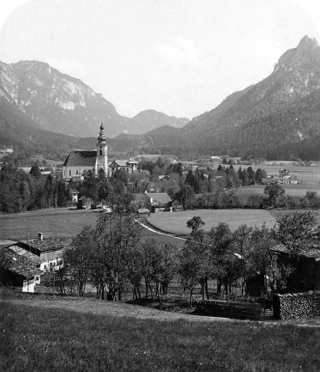 Bad Reichenhall i Grossgmain, Niemcy i Austria, ok. 1900. autorstwa Wurthle and Sons