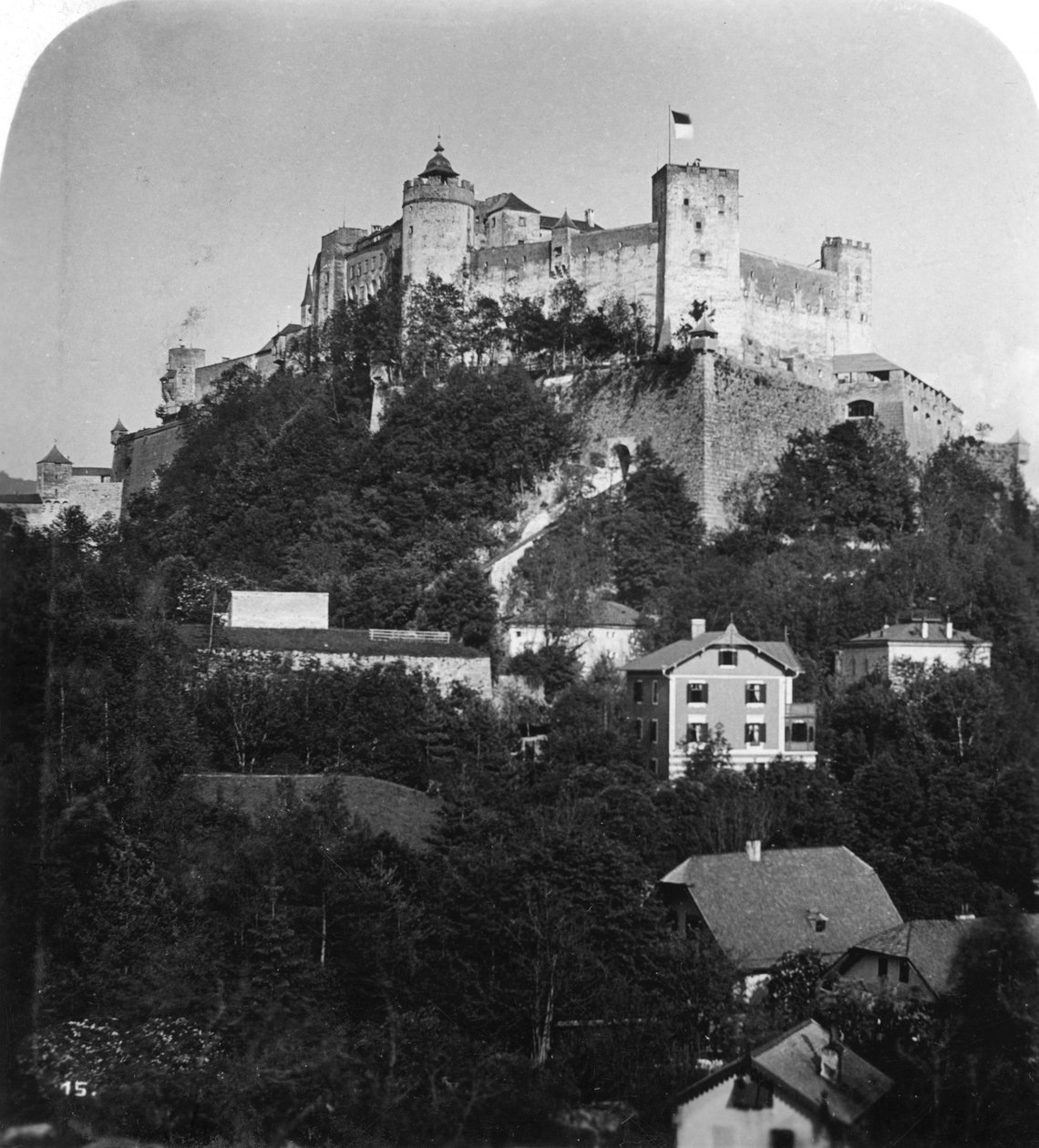 Twierdza Hohensalzburg, Salzburg, Austria, ok. 1900. autorstwa Wurthle and Sons