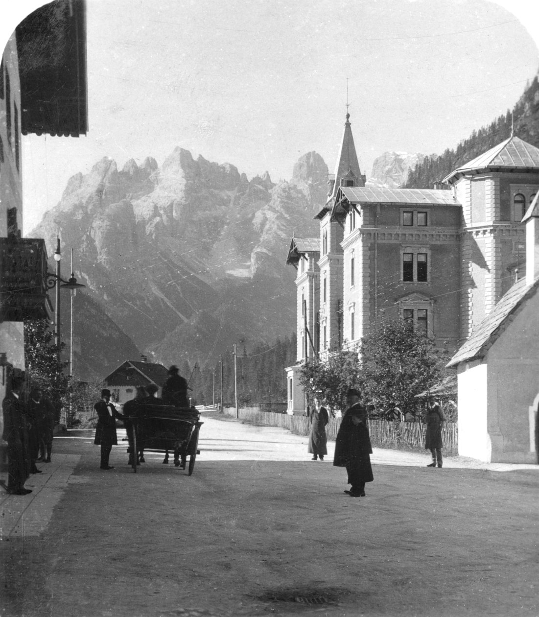 Landro i Monte Cristallo, Tyrol, Włochy, ok. 1900. autorstwa Wurthle and Sons