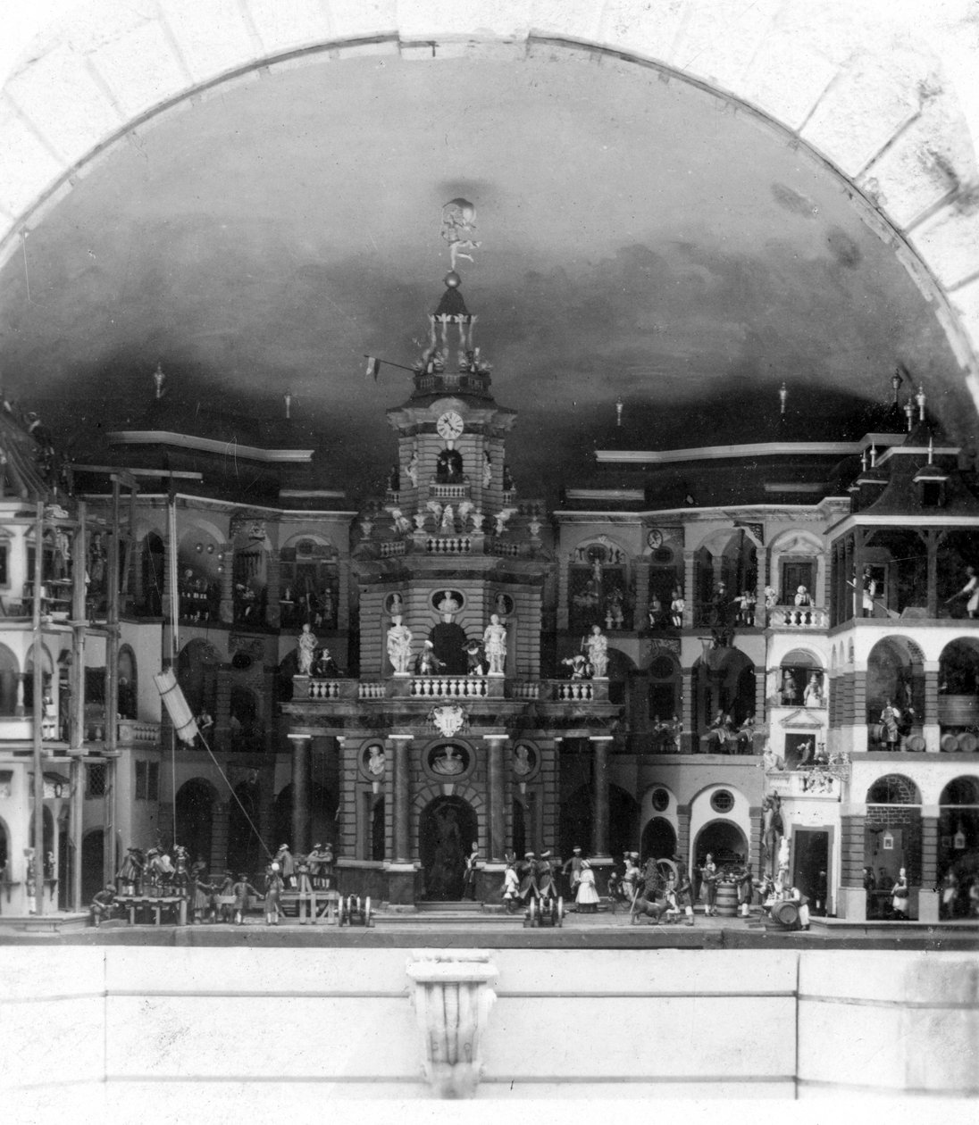Teatr mechaniczny, zamek Hellbrunn, Salzburg, Austria, ok. 1900 autorstwa Wurthle and Sons