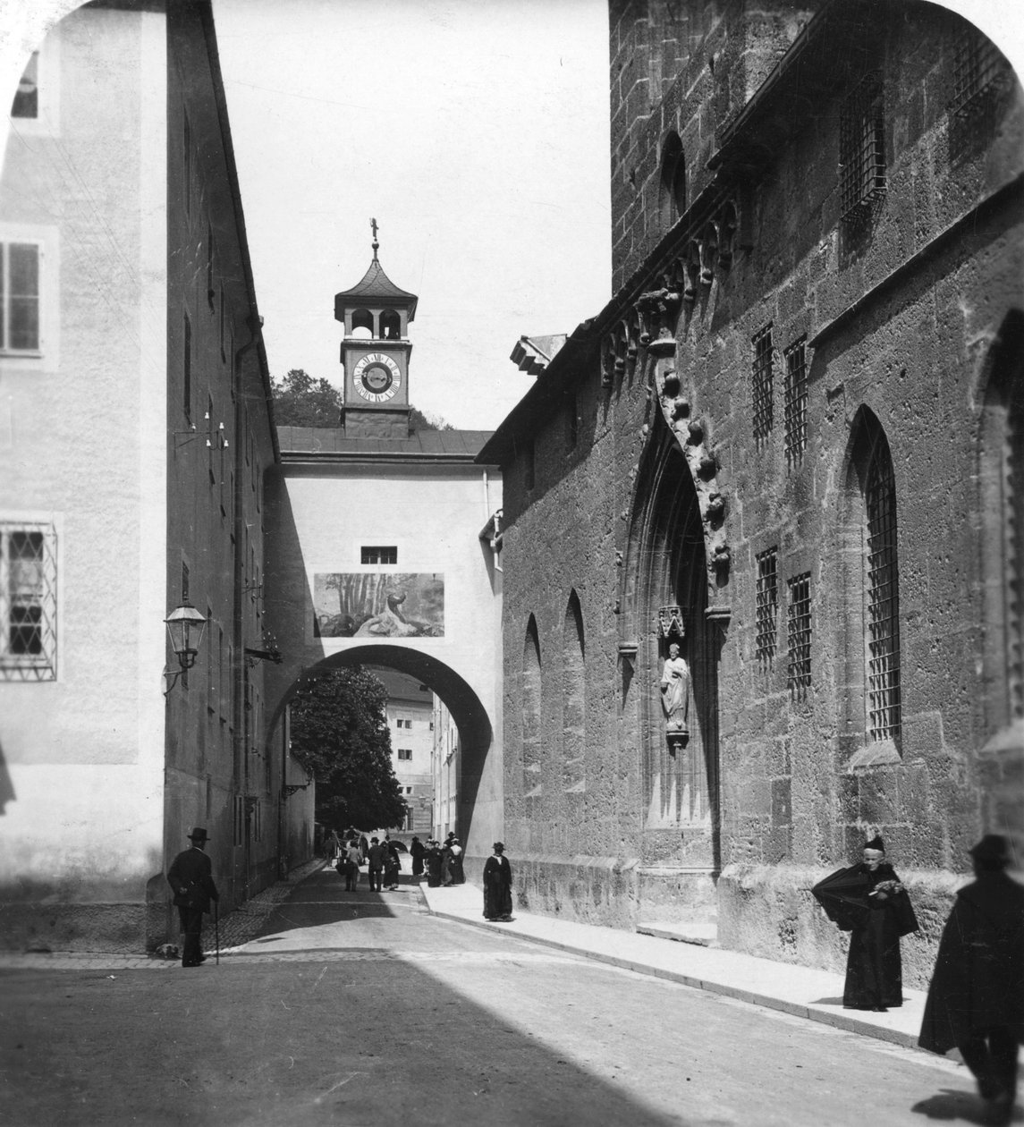 Kościół parafialny Porta, Salzburg, Austria, ok. 1900. autorstwa Wurthle and Sons