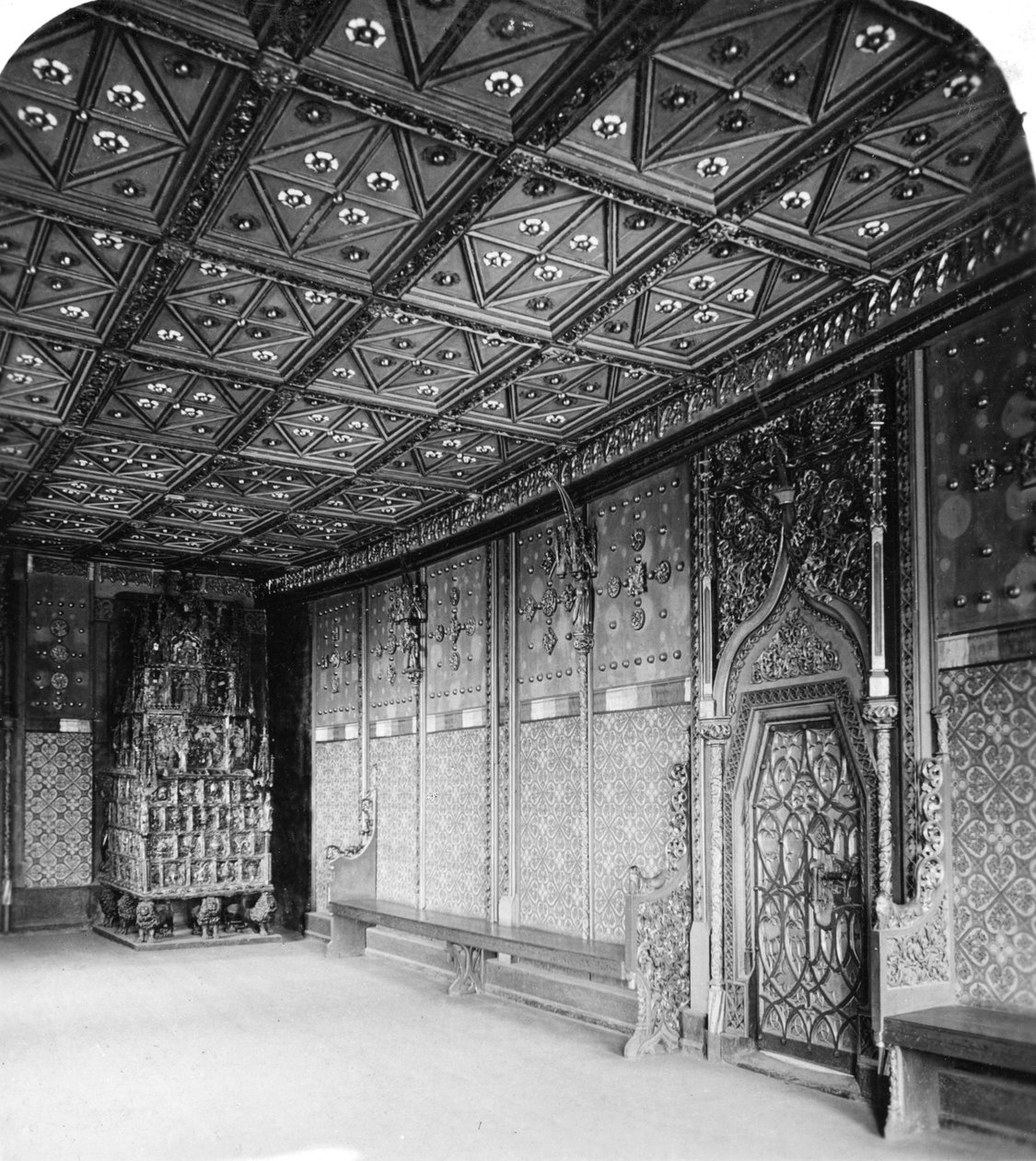 Komnata Książąt, Twierdza Salzburg, Austria, ok. 1900 autorstwa Wurthle and Sons