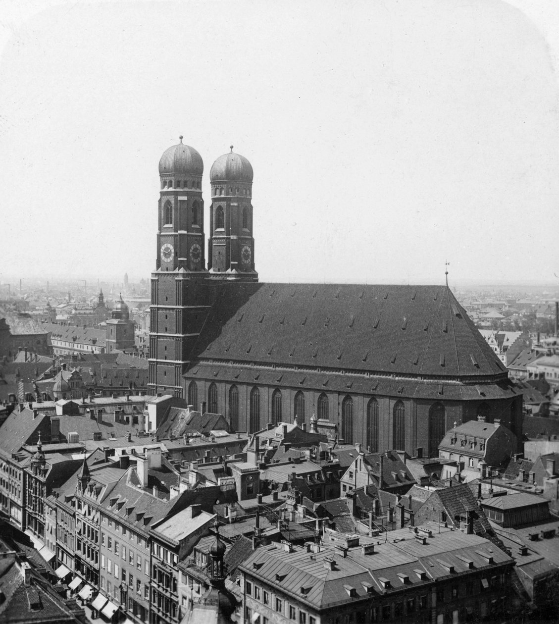 Frauenkirche, Monachium, Niemcy, ok. 1900. autorstwa Wurthle and Sons