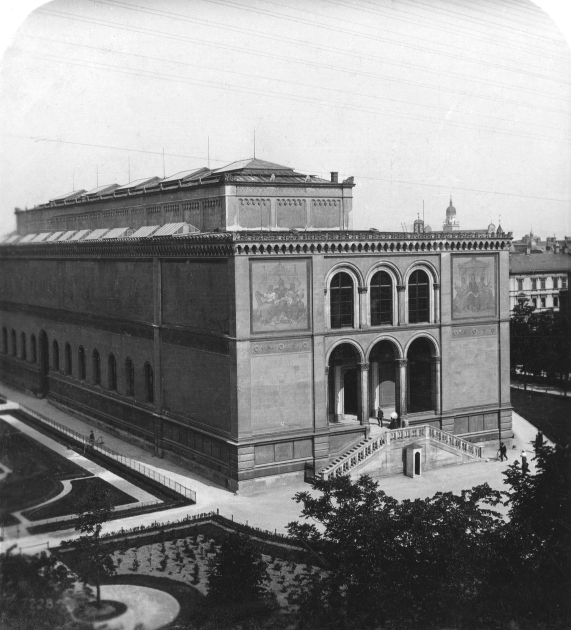 Nowa Pinakothek, Monachium, Niemcy, ok. 1900. autorstwa Wurthle and Sons