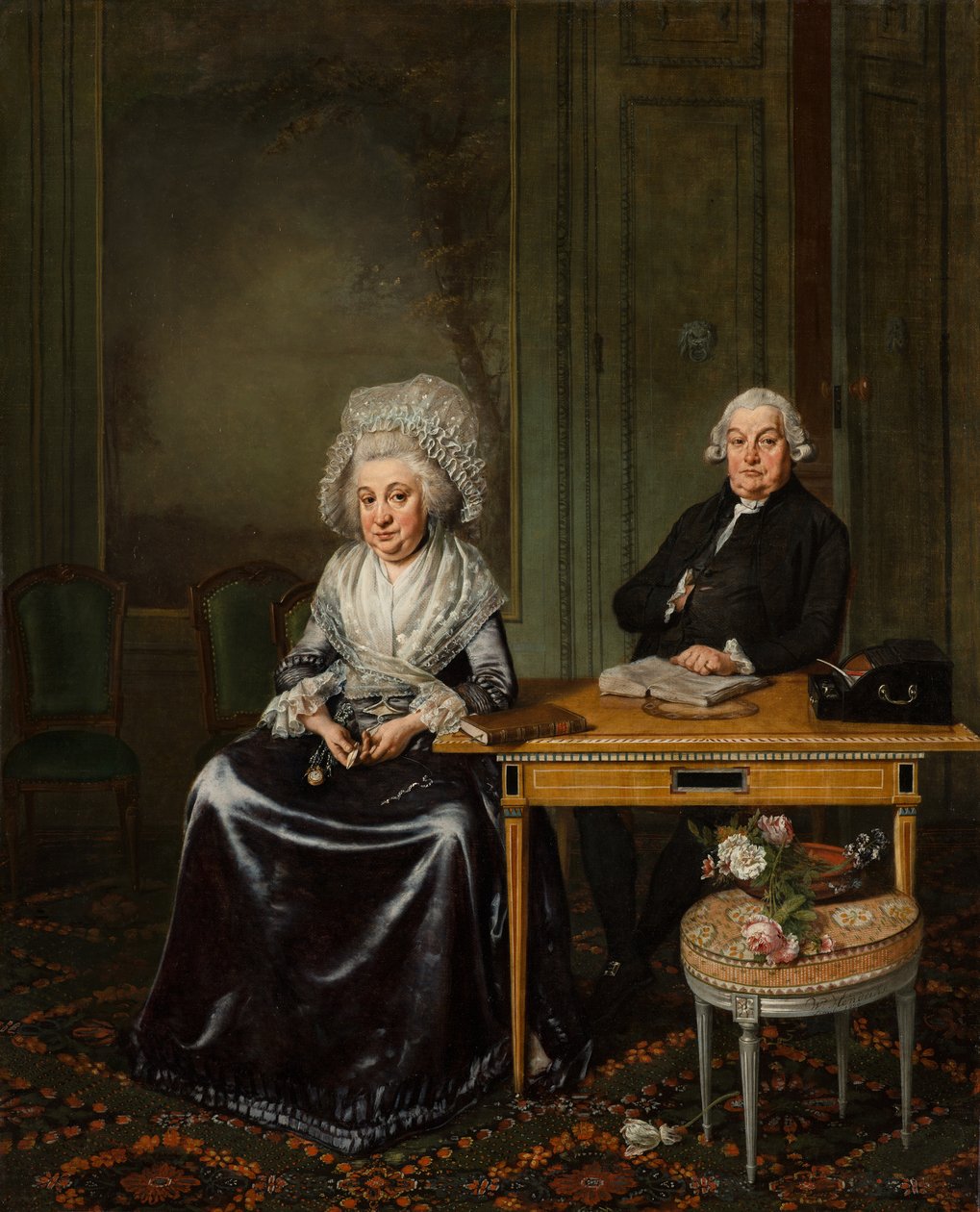 Portret Jacoba Feitamy i jego żony Elisabeth de Haan autorstwa Wybrand Hendricks