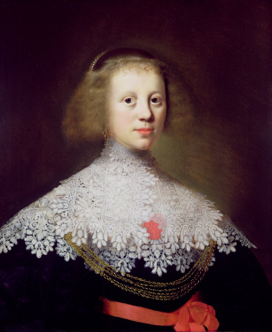 Portret młodej kobiety autorstwa Wybrand Simonsz. de Geest