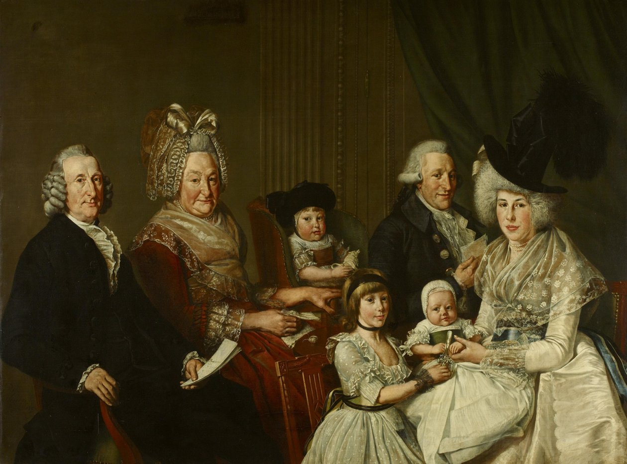 Pieter de Clercq (1731–1807) i jego rodzina autorstwa Wybrand Hendriks