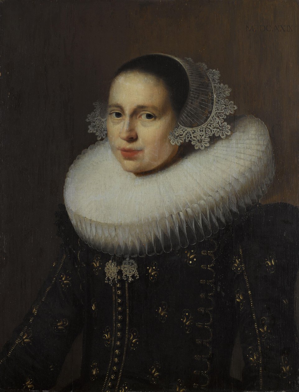 Portret Hendrickje Uylenburgh (1600-c. 1682) autorstwa Wybrand de Geest (I)
