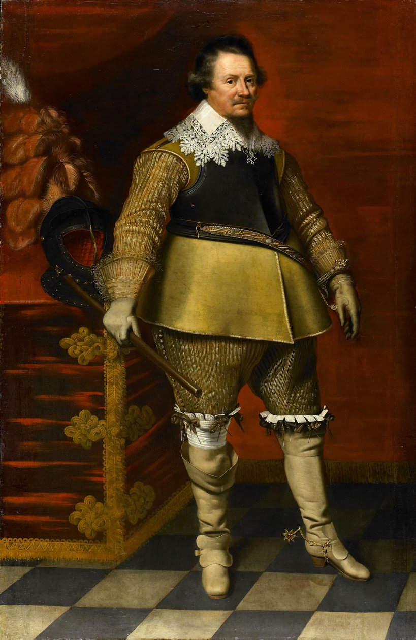 Portret Ernsta Kazimierza I, hrabiego Nassau-Dietz autorstwa Wybrand de Geest