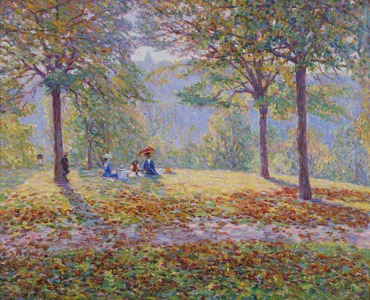 Piknik (olej na płótnie) autorstwa Wynford Dewhurst