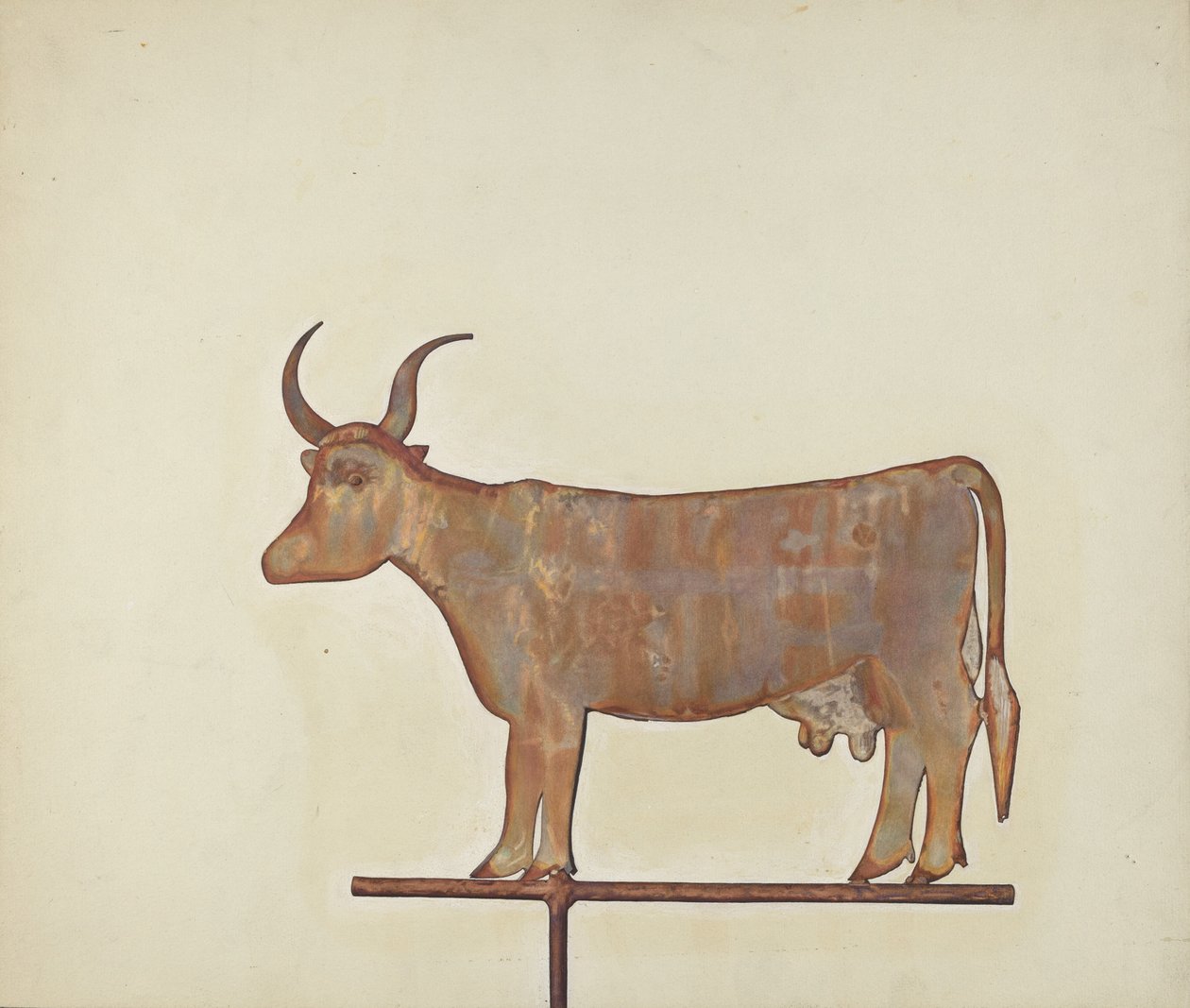 Wiatrowskaz krowy, ok. godz. 1938. autorstwa Wynna Wright