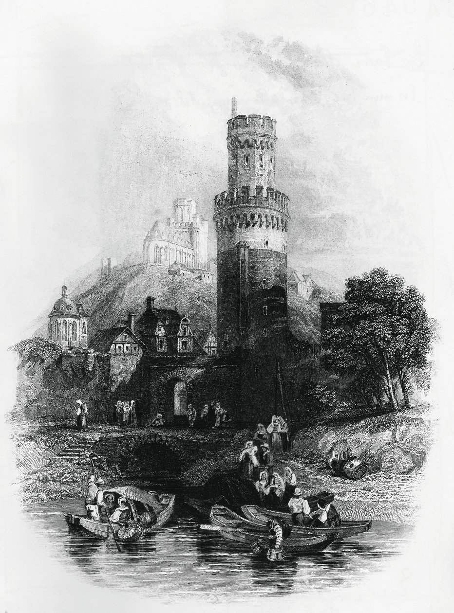 Ilustracja do Trędowatego z Aosty, powieść Xaviera De Maistre (1763-1852), rycina autorstwa Xavier de Maistre