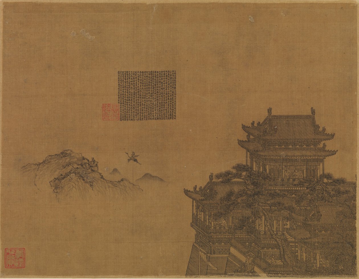 Żółty Pawilon, ca. 1350. autorstwa Xia Yong