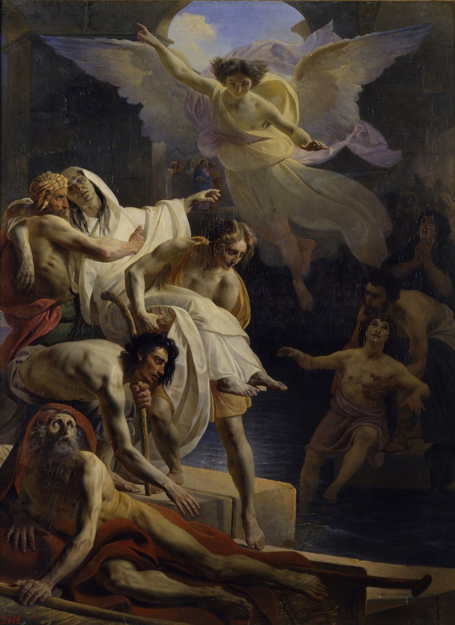 Uzdrowienie w sadzawce Siloam, 1845 autorstwa Yakov Fyodorovich Kapkov