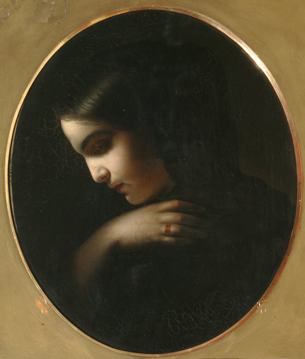 Młoda wdowa, 1850 autorstwa Yakov Fyodorovich Kapkov