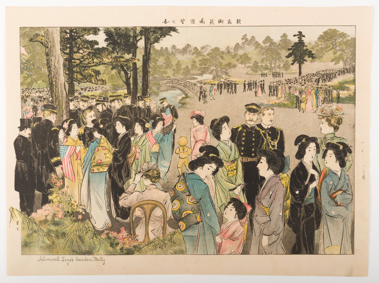 Garden Party admirała Tōgō autorstwa Yamamoto Shoun