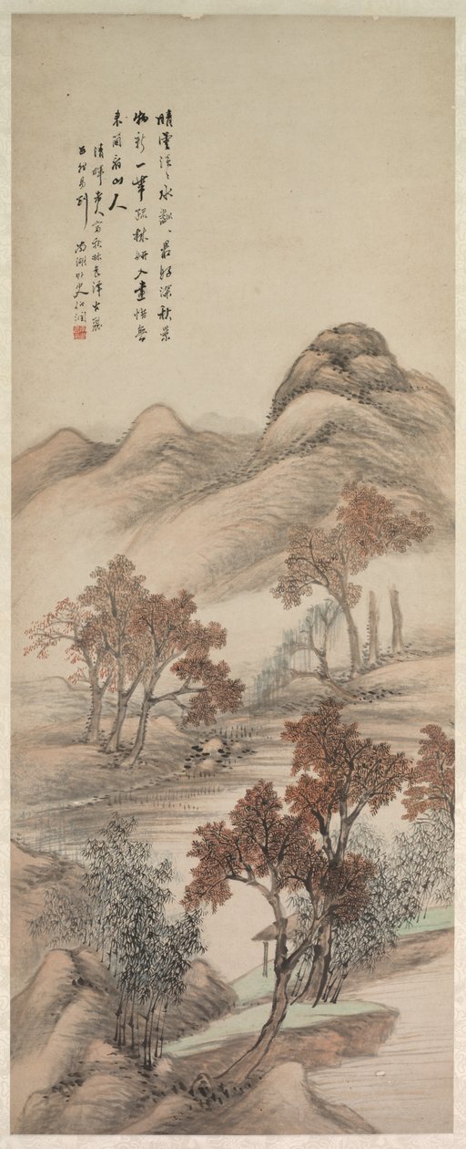 Pejzaż jesienny, 1644-1911. autorstwa Yang Borun