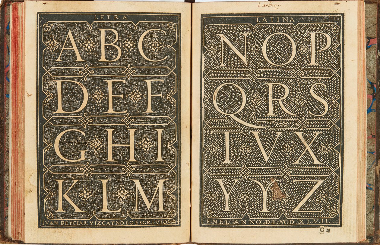 Kompilacja subtilissima, zatytułowana Orthographia pratica, 1548. autorstwa Yciar