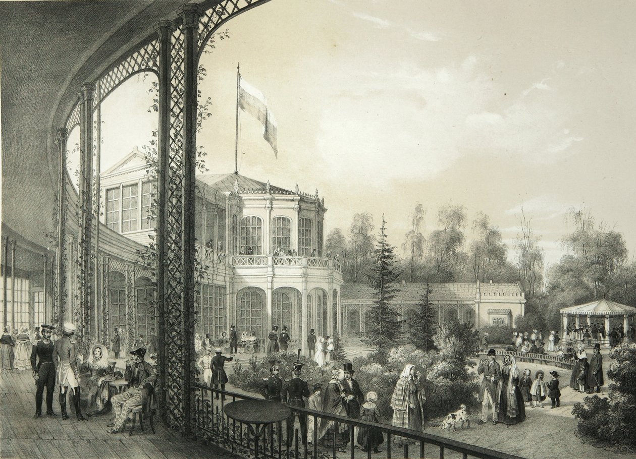 Dworzec kolejowy w Pawłowsku, 1840-1850 autorstwa Yegor Yegorovich Meier