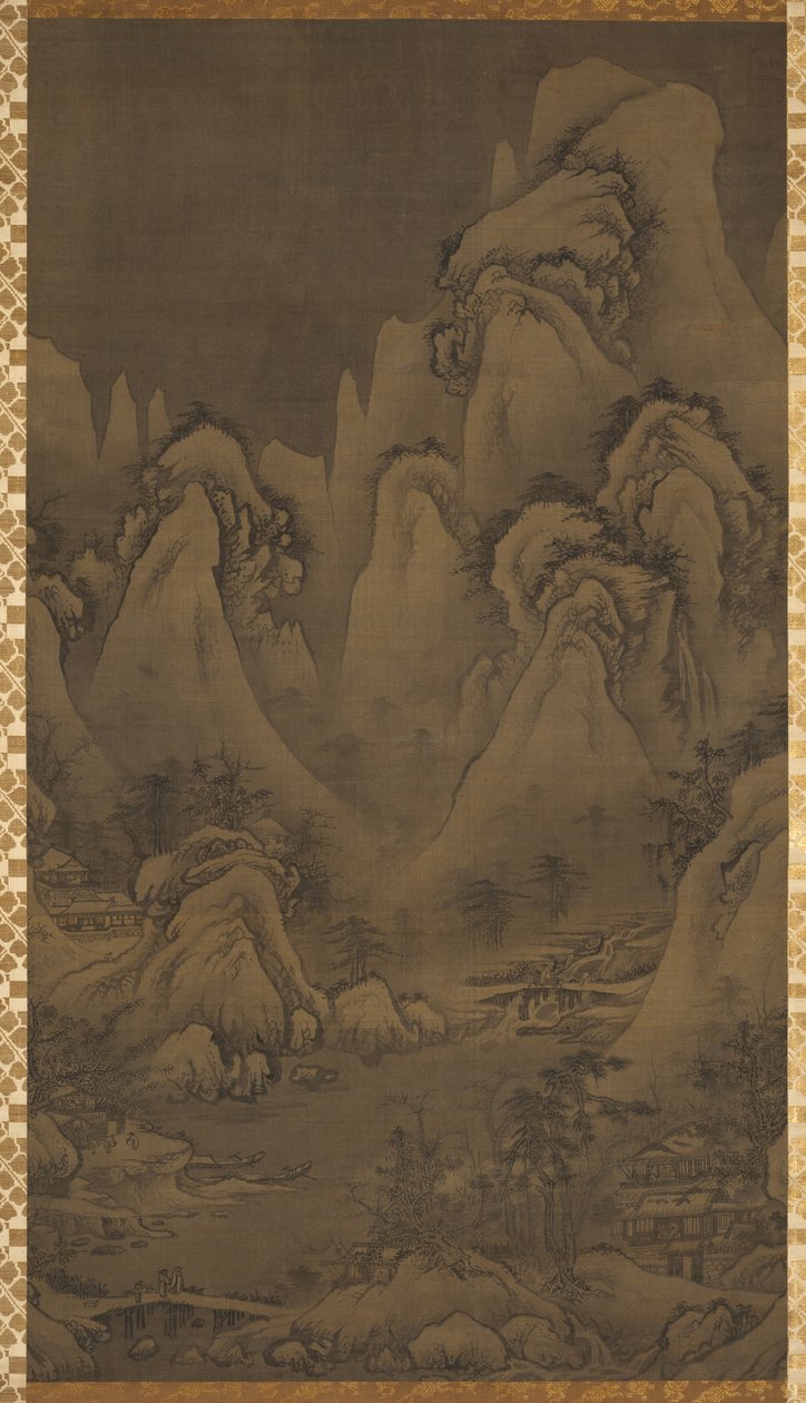 Zimowy krajobraz, 1500s. autorstwa Yeoseol