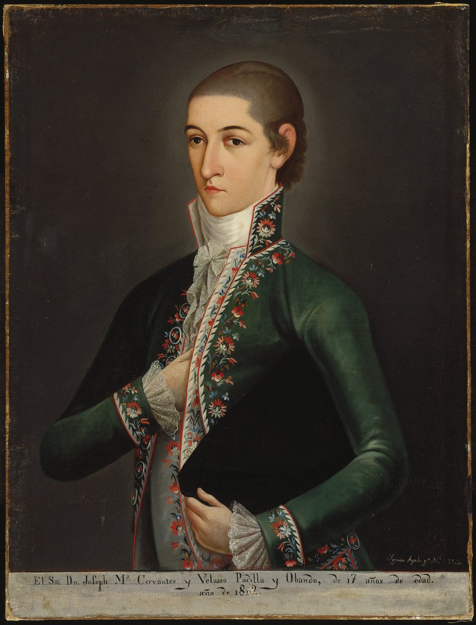 Don Jose Maria Cervantes i Velasco Padilla y Obando, 1802 autorstwa Ygnacio Ayala