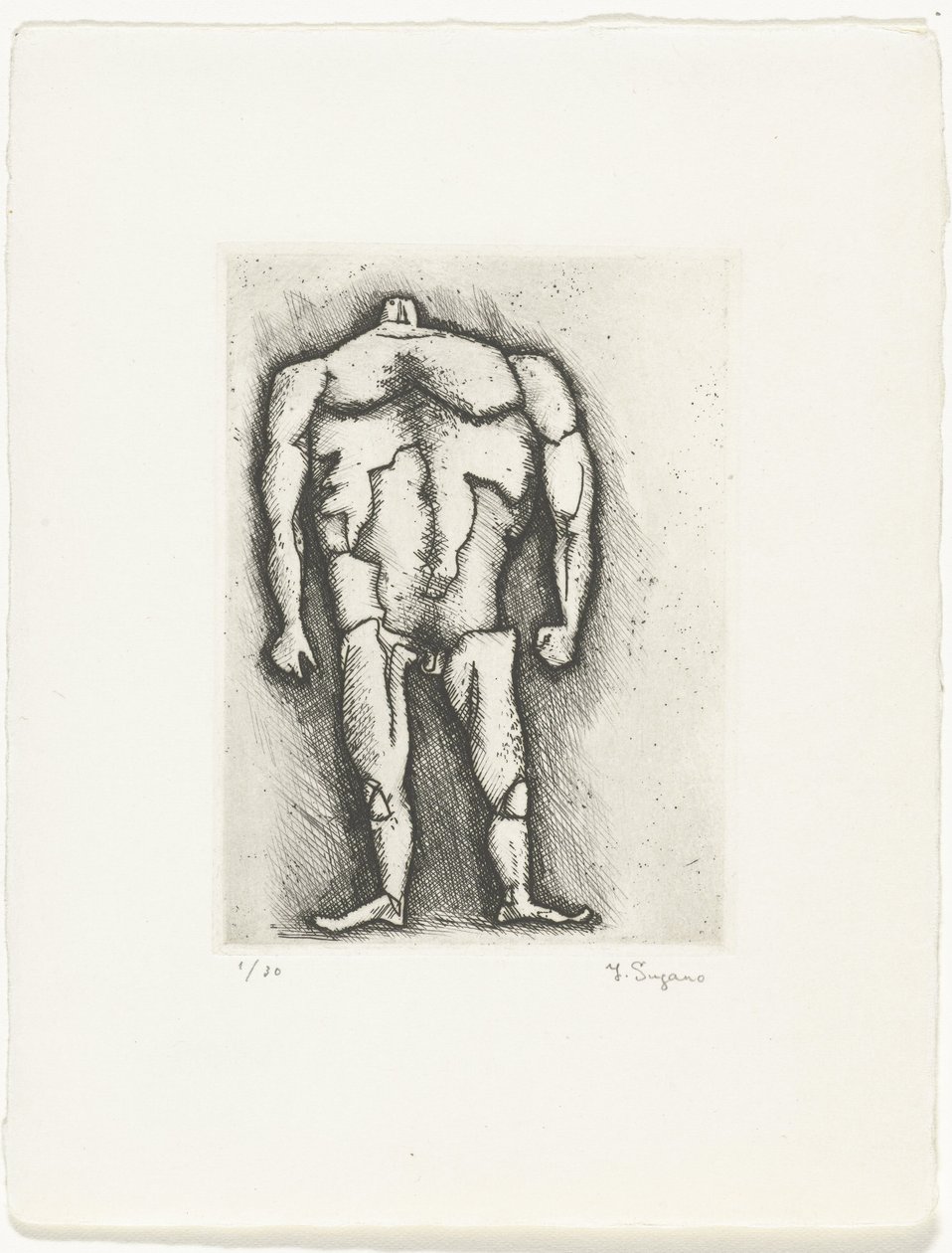 Silny mężczyzna autorstwa Yo Sugano (signed by artist)