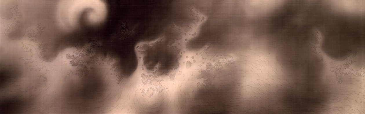 Fragment obrazu Metempyschosis autorstwa Yokoyamy Taikan autorstwa Yokoyama Taikan